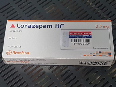 Lorazepam (Ativan/ Tavor) 2.5 mg Brand