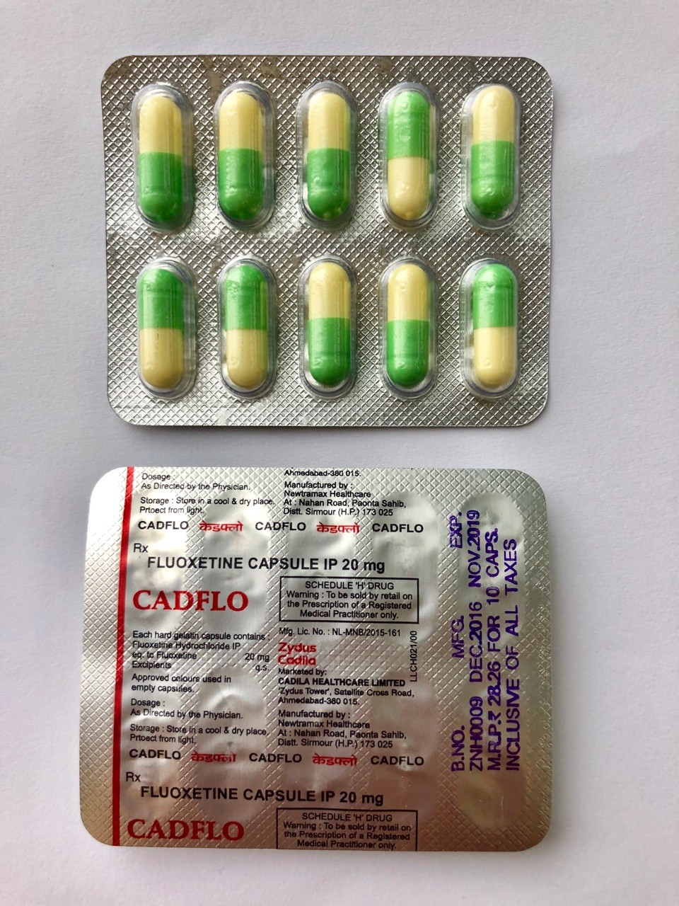 Fluox Lovan (Fluoxetine) 20 mg